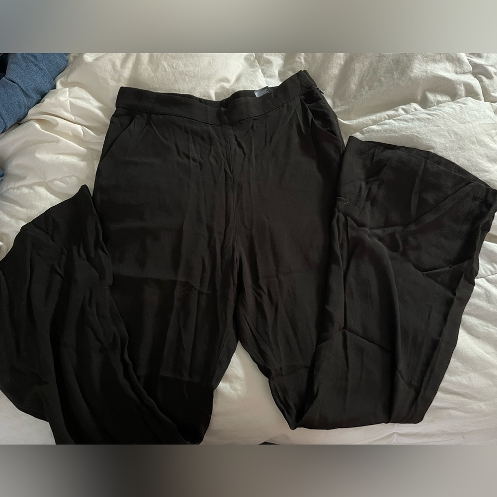 High waist wide leg dress pants